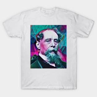 Charles Dickens Portrait | charlles dickens artwork 8 T-Shirt